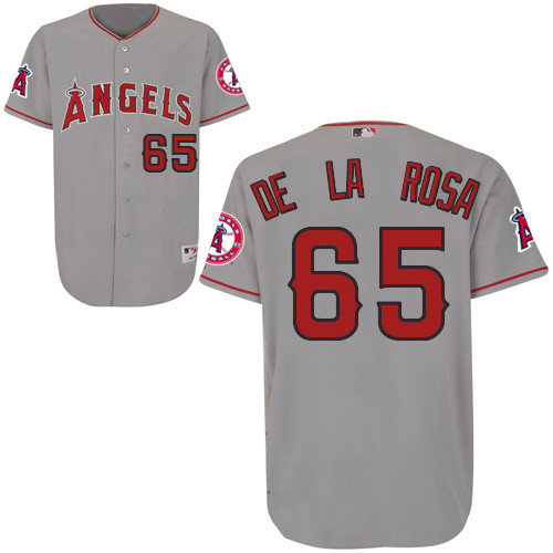 Dane De La Rosa #65 mlb Jersey-Los Angeles Angels of Anaheim Women's Authentic Road Gray Cool Base Baseball Jersey